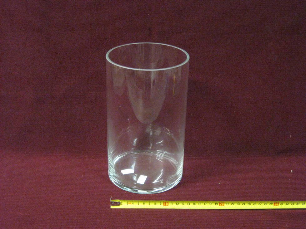 Vaza cilindras stiklinis