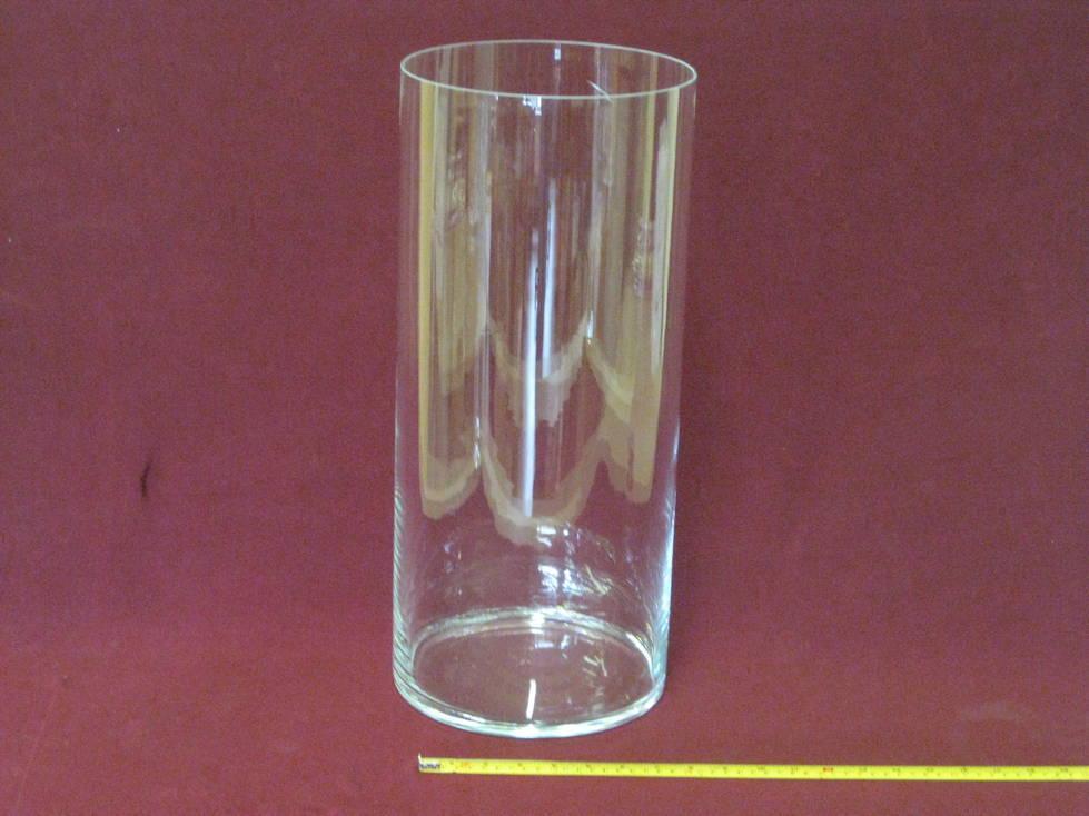 Vaza cilindras stiklinis